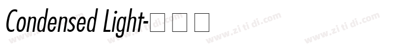 Condensed Light字体转换
